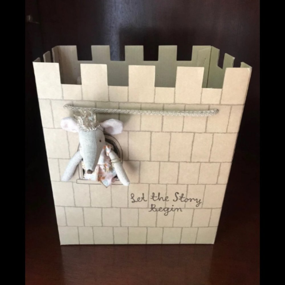 Maileg Castle Bag NEW Let the Story Begin Mint / Brown - Picture 4 of 6